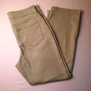 NYDJ Womens High Rise Straight Leg Green Ivy Jeans Size 10 Classic Casual Boho